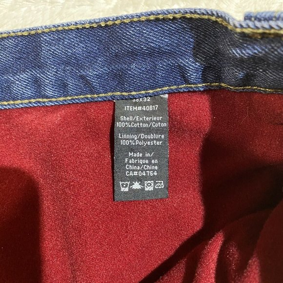 CRAFTSMAN Men's 38x32 Blue Denim Work Jeans - Picture 11 of 12